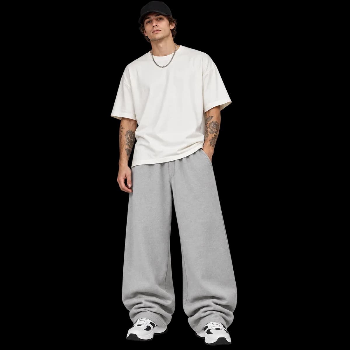 Calça baggy moletom