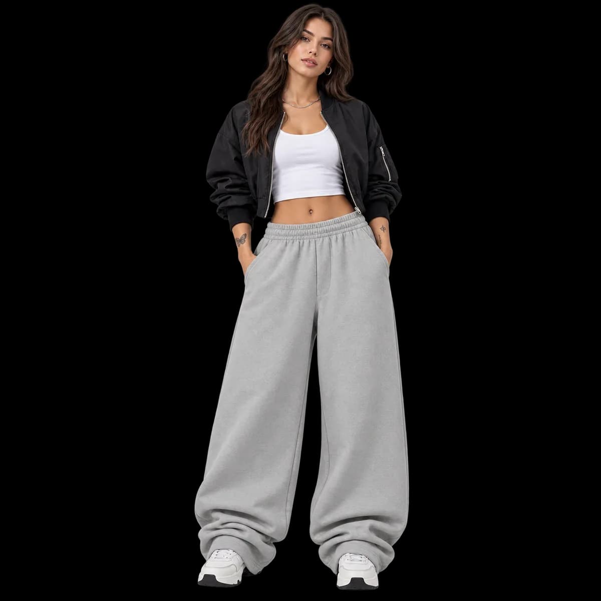 Calça baggy moletom